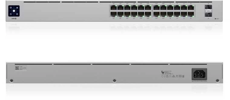 Maršrutizatorius UBIQUITI 24 prievadų gigabito UniFi komutatorius, 16 PoE+, 2 SFP prievadai