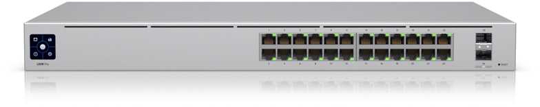 Šakotuvas UBIQUITI USW-Pro-24 valdomas jungiklis 24x 10/100/1000 2x SFP+ 1,3 colio ekranas