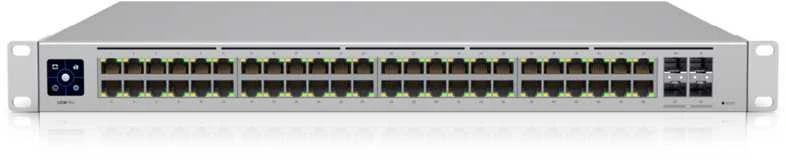Šakotuvas UBIQUITI 48 prievadų Gigabit UniFi L3 jungiklis + 4x 10GbE SFP+ jungtys