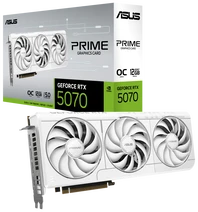 Vaizdo plokštė ASUS Prime GeForce RTX 5070 Baltas OC Edition 12GB GDDR7 Grafikos plokštė PCIe 5.0 HDMI/DP 2.1
