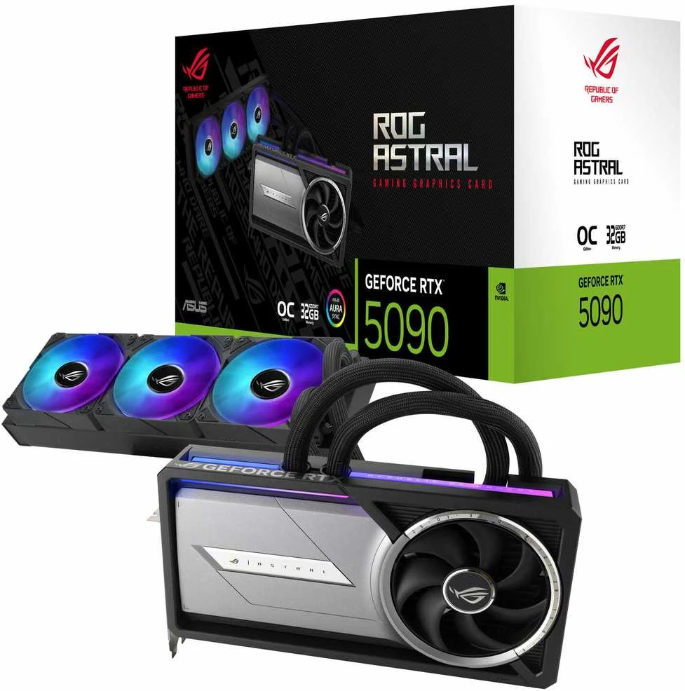 ASUS ROG Astral LC GeForce RTX 5090 OC 32 GB vaizdo plokštė
