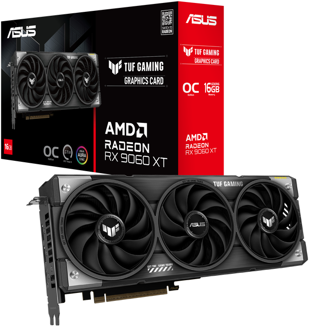 Vaizdo plokštė ASUS Radeon RX 9060 XT TUF GAMING 16GB OC
