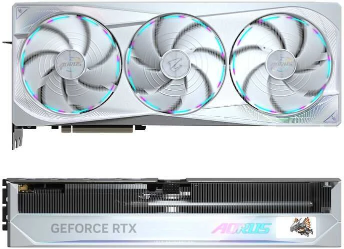Vaizdo plokštė „Gigabyte GeForce RTX 5080 AORUS MASTER ICE“ 16 GB (GV-N5080AORUSM ICE-16GD)