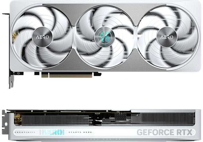 Vaizdo plokštė GIGABYTE GeForce RTX 5080 AERO OC SFF 16GB GDDR7, 256bit, PCI-E 5.0, 2730 MHz Core Clock, 3 x DisplayPort, 1 x HDMI, GV-N5080AERO OC-16GD