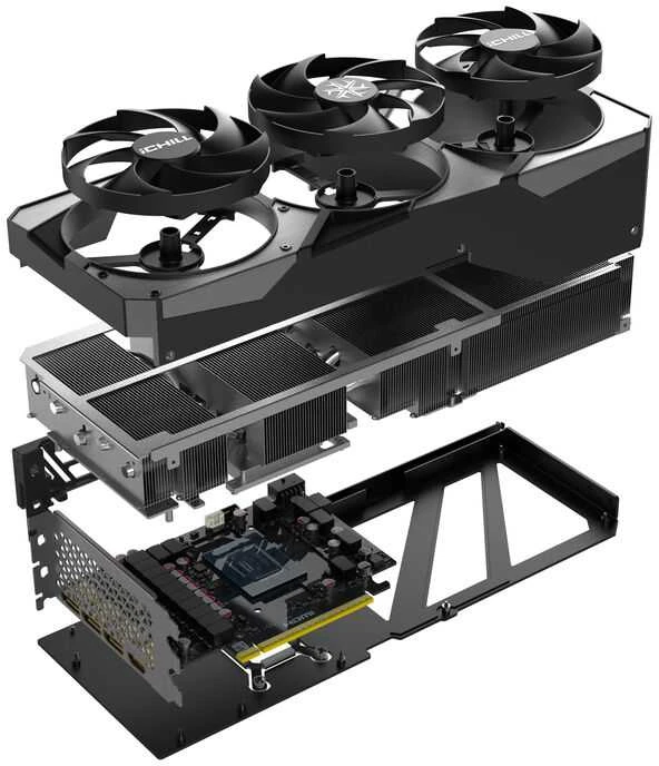 Vaizdo plokštė „Inno3D iChill GeForce RTX 5080 X3“ NVIDIA 16 GB GDDR7