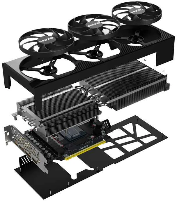 Vaizdo plokštė INNO3D GeForce RTX 5080 X3 16GB OC DLSS 4