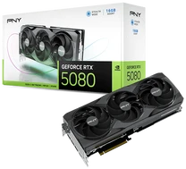 Vaizdo plokštė PNY GeForce RTX 5080 Triple Fan Grafikos plokštė, 16384 MB GDDR7