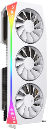 Vaizdo plokštė XFX „Mercury AMD Radeon RX 9070XT OC Baltas Magnetic Air Edition“ su RGB 16 GB GDDR6, HDMI 3xDP, AMD RDNA 4