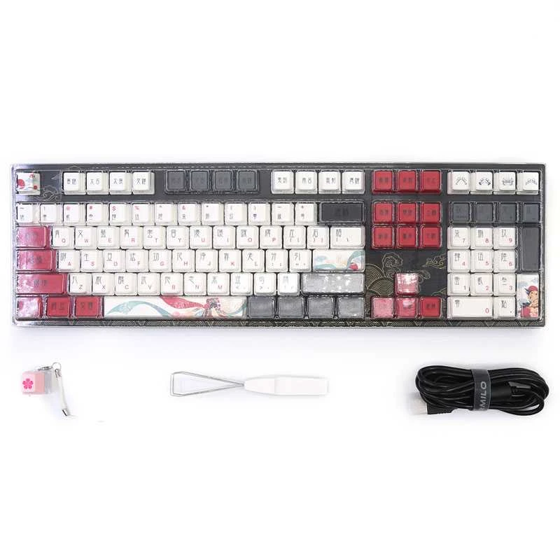 Varmilo VEA108 Beijing Opera žaidimų klaviatūra MX-Brown, baltos spalvos LED - US išdėstymas