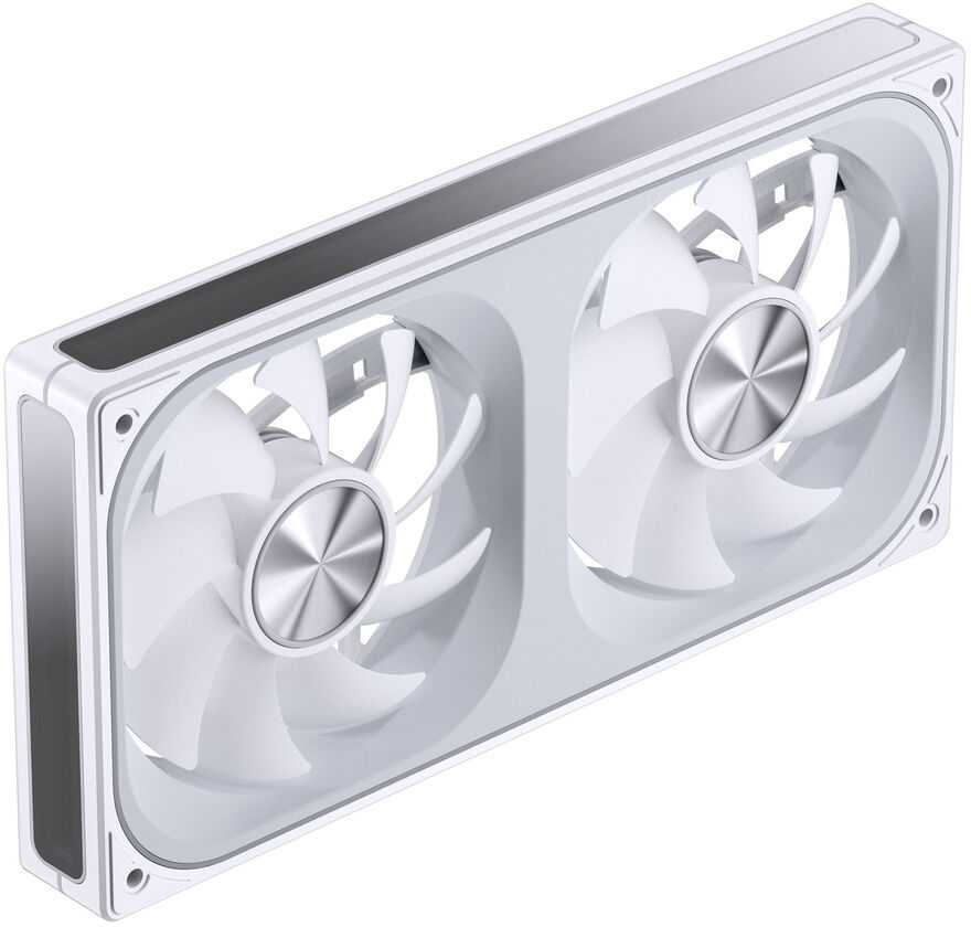 Jonsbo ZA-240 korpuso ventiliatorius, PWM, ARGB – 240mm, baltos spalvos
