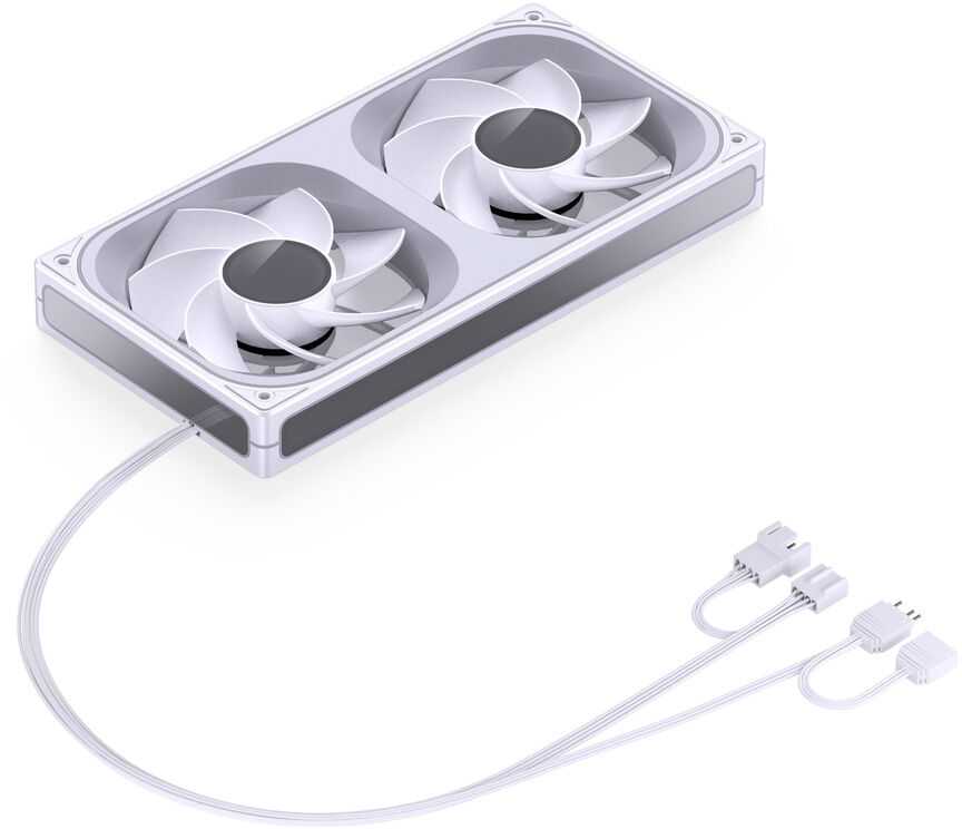 Jonsbo ZB-240 korpuso ventiliatorius, Reverse Blade, PWM, ARGB – 240mm, baltos spalvos