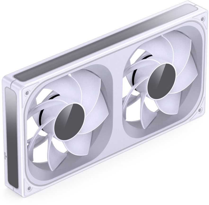 Jonsbo ZB-240 korpuso ventiliatorius, Reverse Blade, PWM, ARGB – 240mm, baltos spalvos