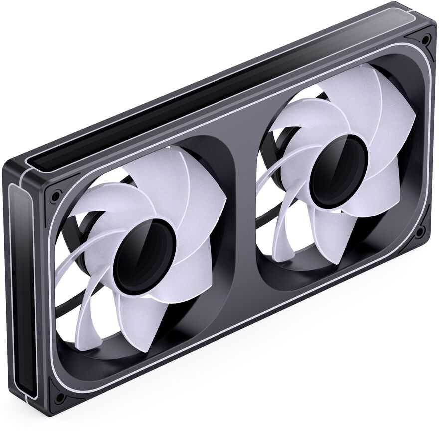 Jonsbo ZB-240 korpuso ventiliatorius, Reverse Blade, PWM, ARGB – 240mm, juodos spalvos