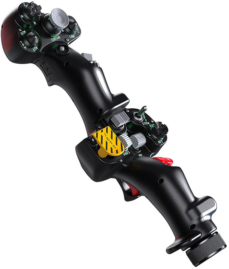VIRPIL Controls Dual-SF Collective Grip, RGB, two-handed - juodas