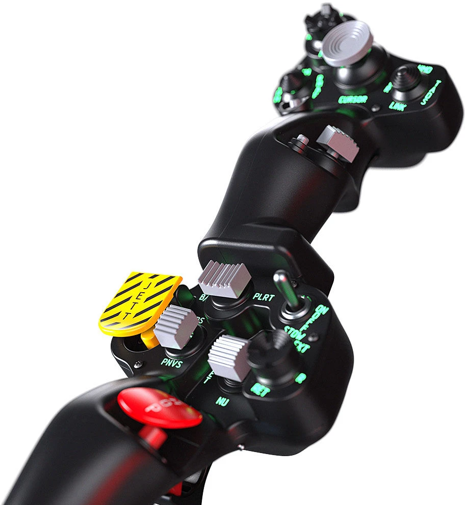 VIRPIL Controls Dual-SF Collective Grip, RGB, two-handed - juodas