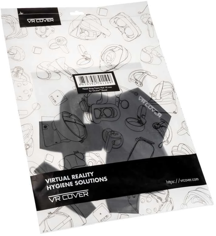 Vr Cover VR dangtelio „Oculus Quest“ galvos dirželio putplasčio pakaitalas (10 mm)