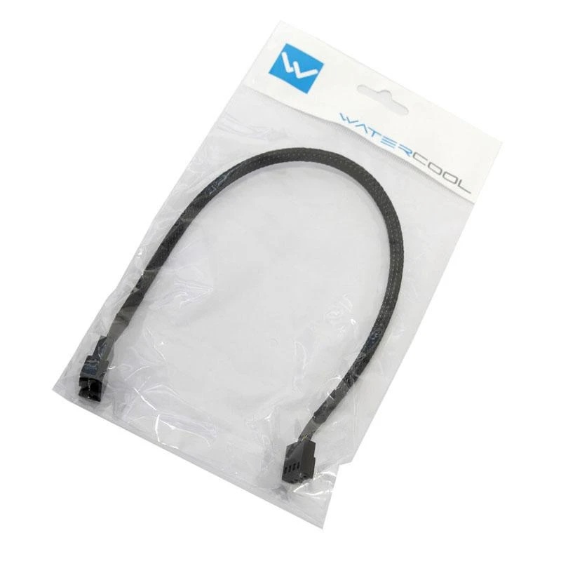 Watercool 4-pin PWM ilgintuvas - pintas juodas laidas