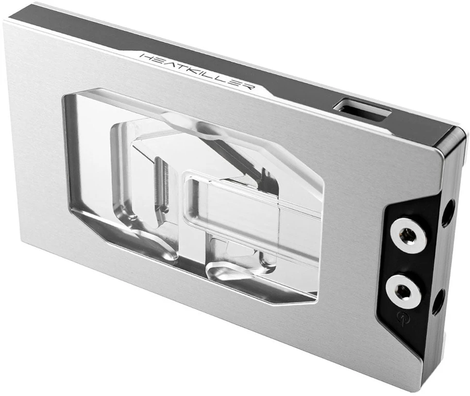 „Watercool Heatkiller V Ultra GPU Vanduo Cooling RTX 5090 Palit and Gainward“, ARGB – nikelis + akrilas, sidabrinis