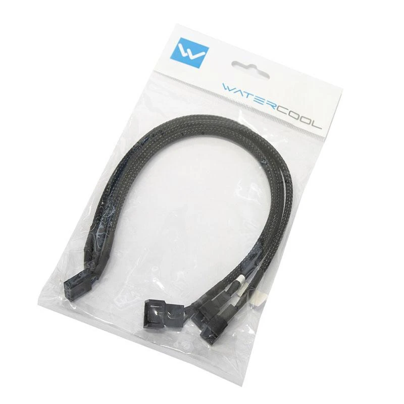 Watercool Y-Splitter 3-Fan PWM, juodas – 30cm