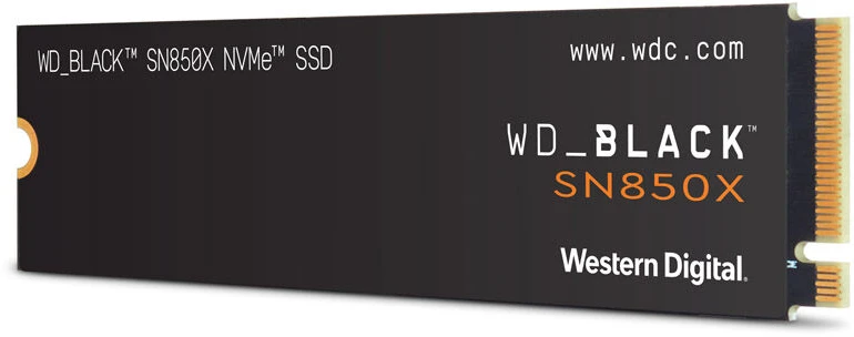 Western Digital WD Juodas 4TB SN850X NVMe SSD diskas, itin greitas, PCIe Gen4 x4, M.2, vidinis, su „SANDISK“ procesoriumi