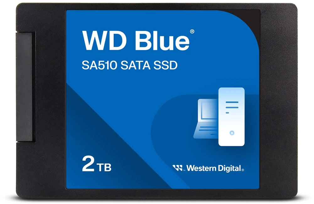 WD Mėlyna SA510 SSD 2TB SATA III 6Gb/s korpusas 2.5" 7mm vidinė po vieną pakuotę, maitinamas „SANDISK“
