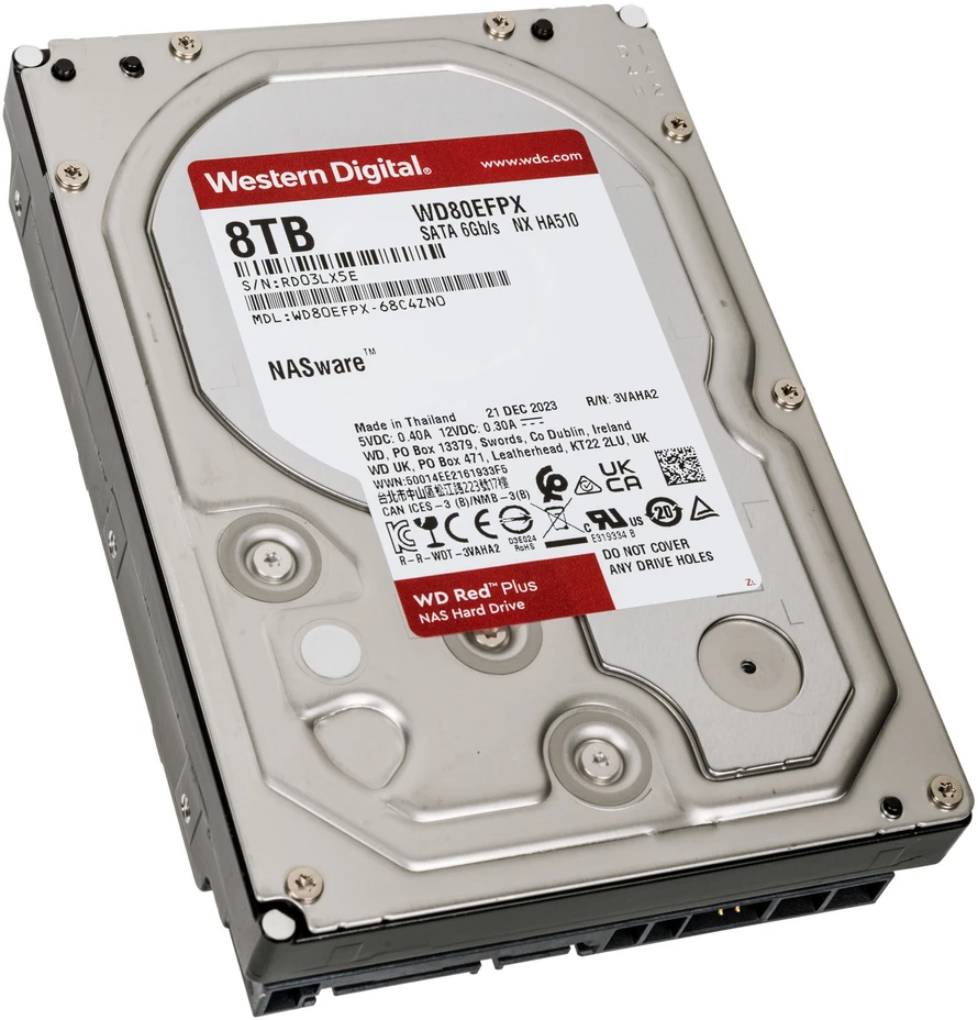 Sandisk WD Raudona Plus 8TB SATA 6Gb/s HDD Desktop