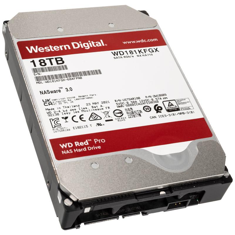 Sandisk WD Raudona Pro 18TB 6Gb/s SATA 512MB Cache Internal 3.5inch HDD bulk