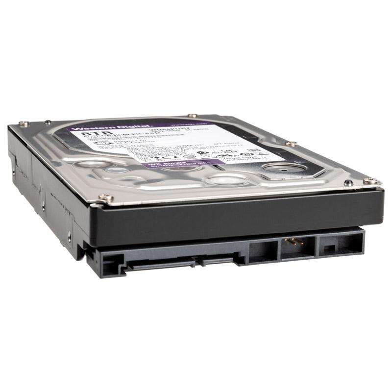 „Western Digital WD Violetinė 8TB SATA 6Gb/s CE“ kietasis diskas, 8,9 cm, 3,5 colio, vidinis, 5640 RPM, 128 MB talpykla, 24x7, birių talpų