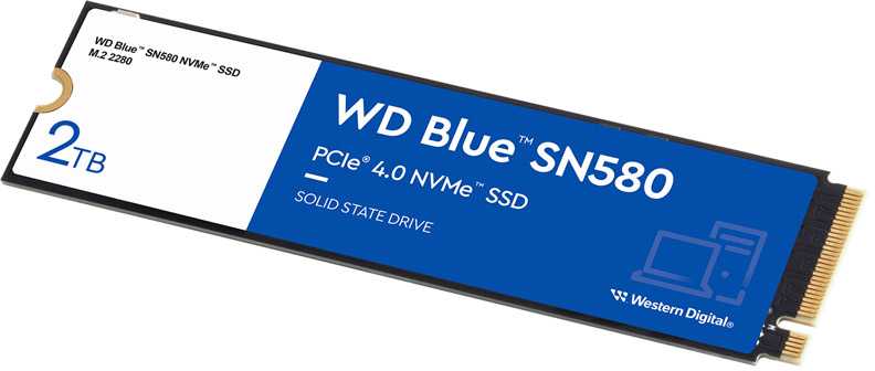 SanDisk WD Mėlyna SN580 NVMe SSD 2TB M.2 PCIe Gen4
