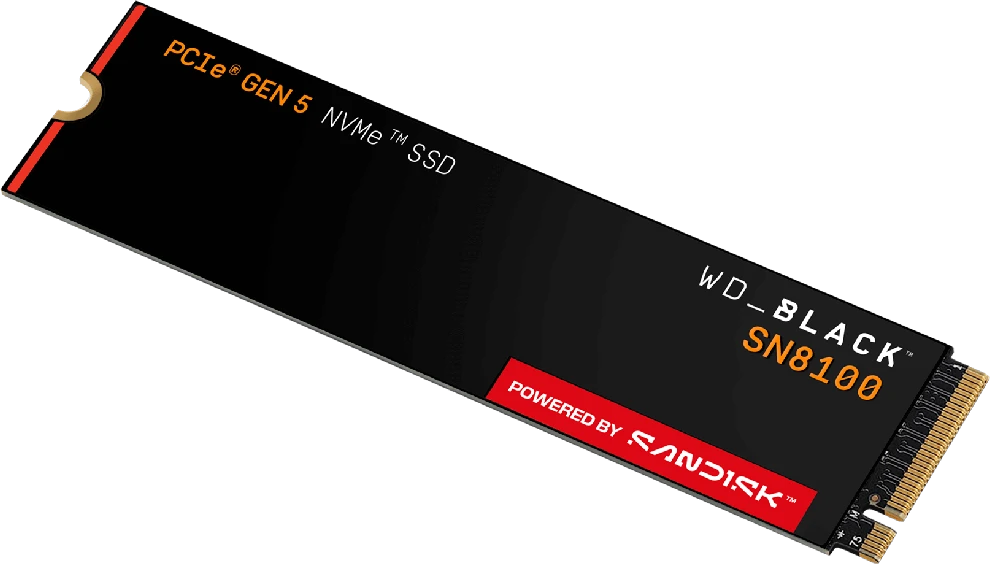 Sandisk WD Juodas SN8100 M.2 PCIe NVMe 4TB