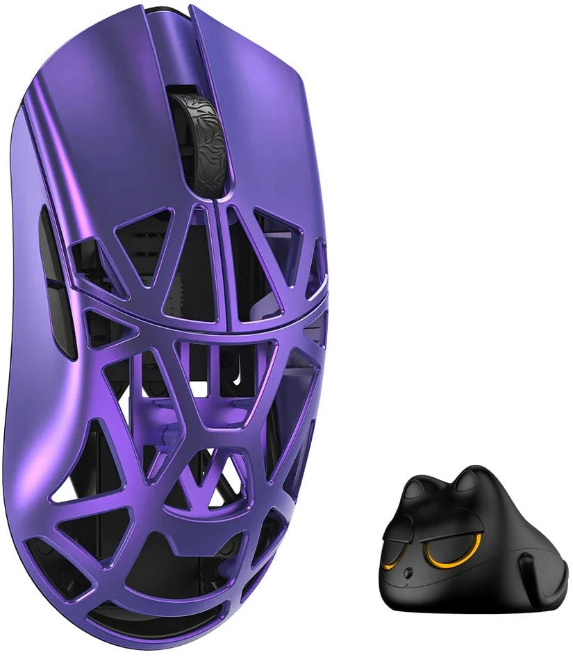 WL Pelė WLMOUSE Beast X Mini Pro Solid Sides Pelė žaidimams, Omron Optinė Switches – violetinė