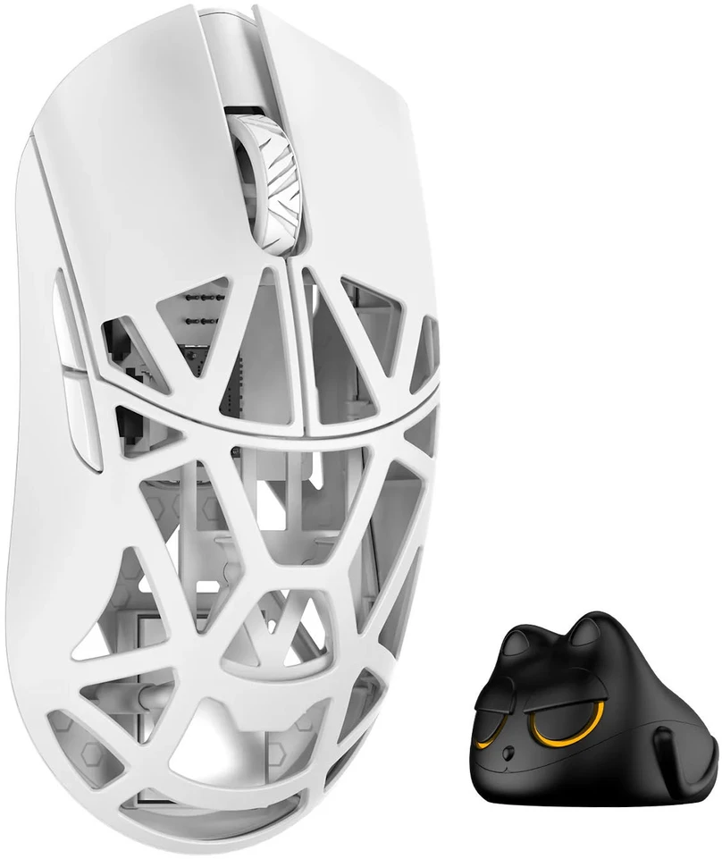 WL Pelė WLMOUSE Beast X Pro Solid Sides Pelė žaidimams, Omron Optinė Switches – Baltas