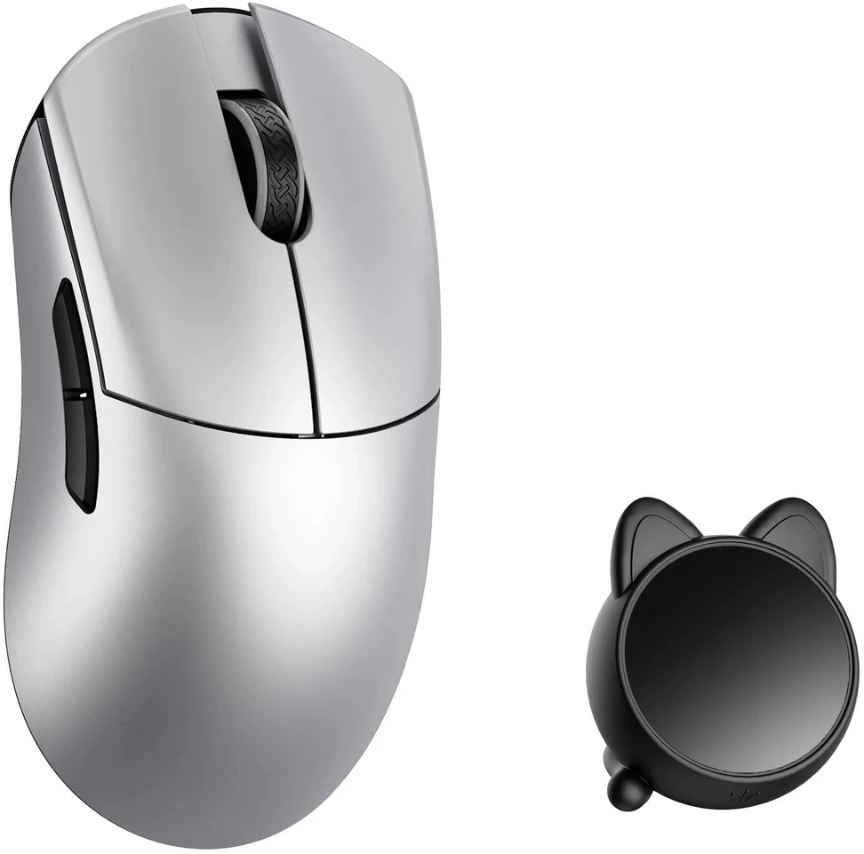 WL Pelė WLMOUSE HUAN Pelė žaidimams, Omron Optinė Switches – Sidabrinis