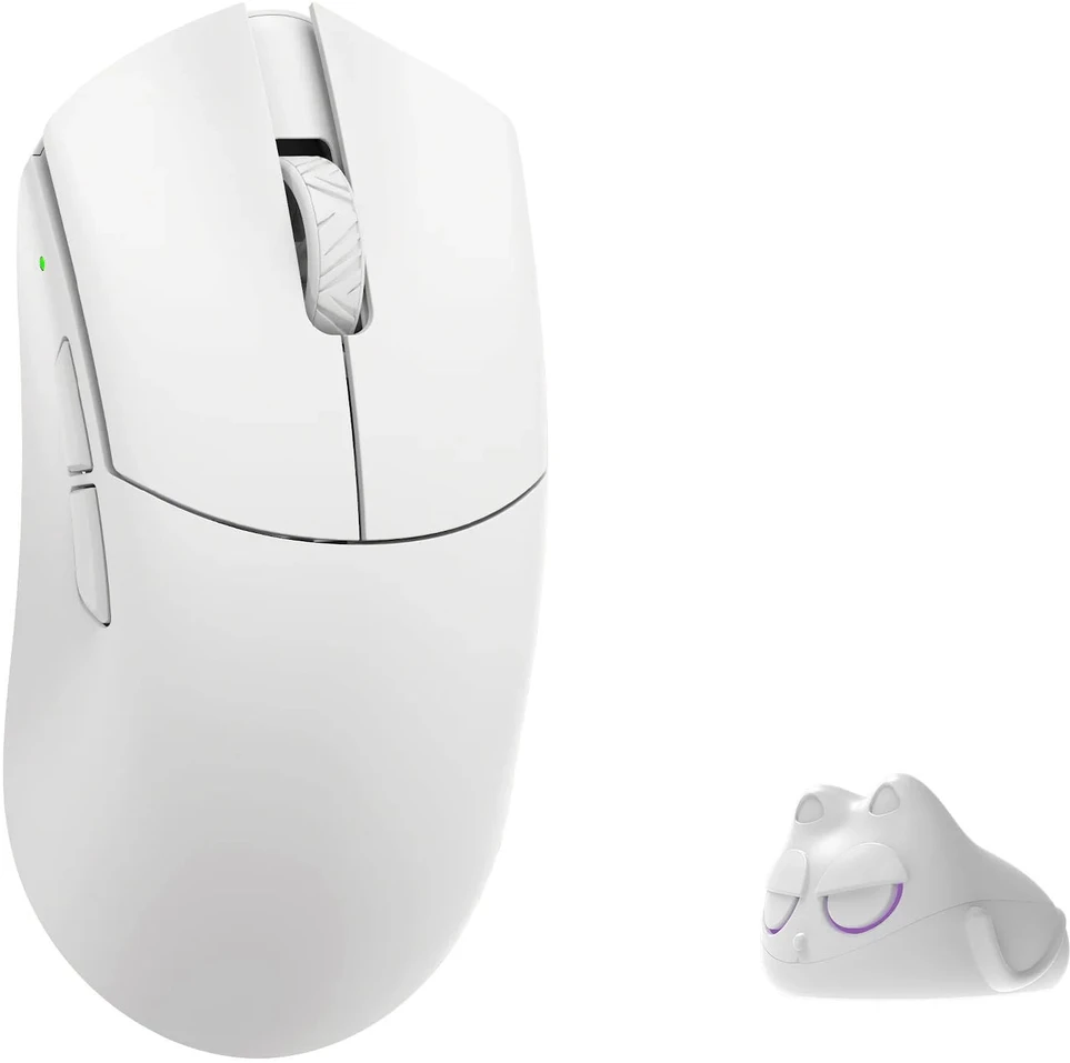 Pelė WLMouse Beast G Max, Kailh optiniai jungikliai, baltas