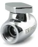 XSPC G1/4 Ball Valve – Brass, Sidabrinis-Chrome