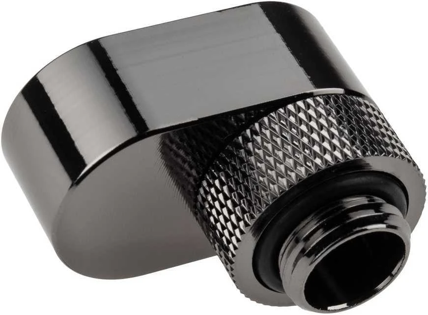 XSPC G1/4 rotacinis 14 mm ofsetinis antgalis – chromuotas, juodas