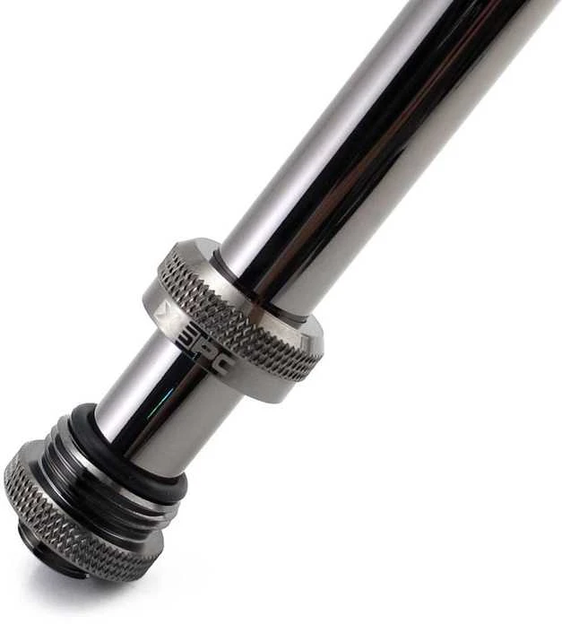 XSPC jungtis G1/4" į 14 mm kietą vamzdį, juodas chromas - 8 vnt.