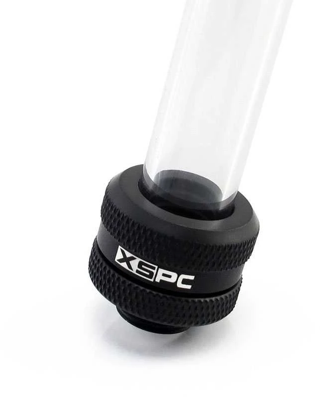 XSPC jungtis G1/4" 14 mm kietam vamzdžiui, matinis juodas - 8 vnt.
