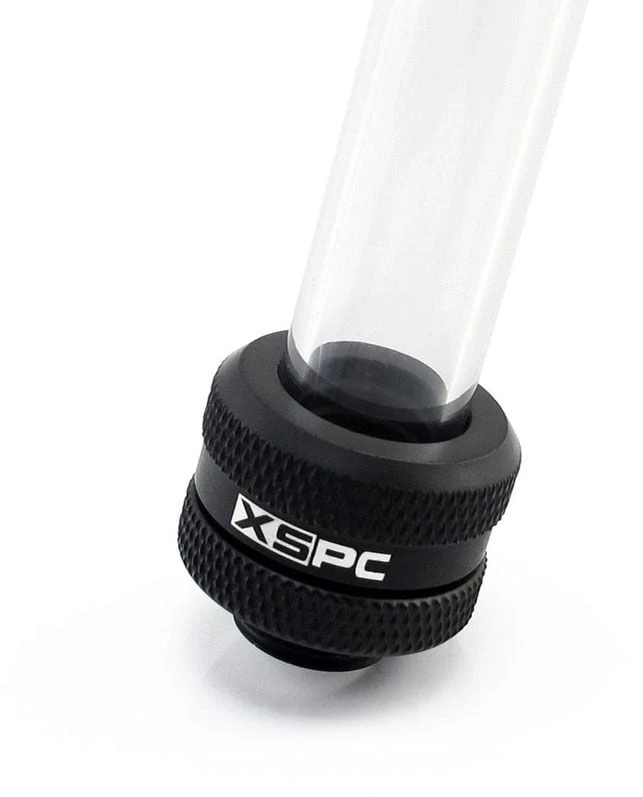 XSPC jungtis G1/4" 14 mm kietam vamzdžiui, matinis juodas - 8 vnt.