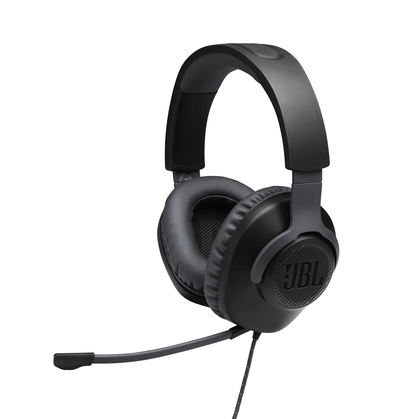 JBL Quantum 100 juodos ausinės su mikrofonu