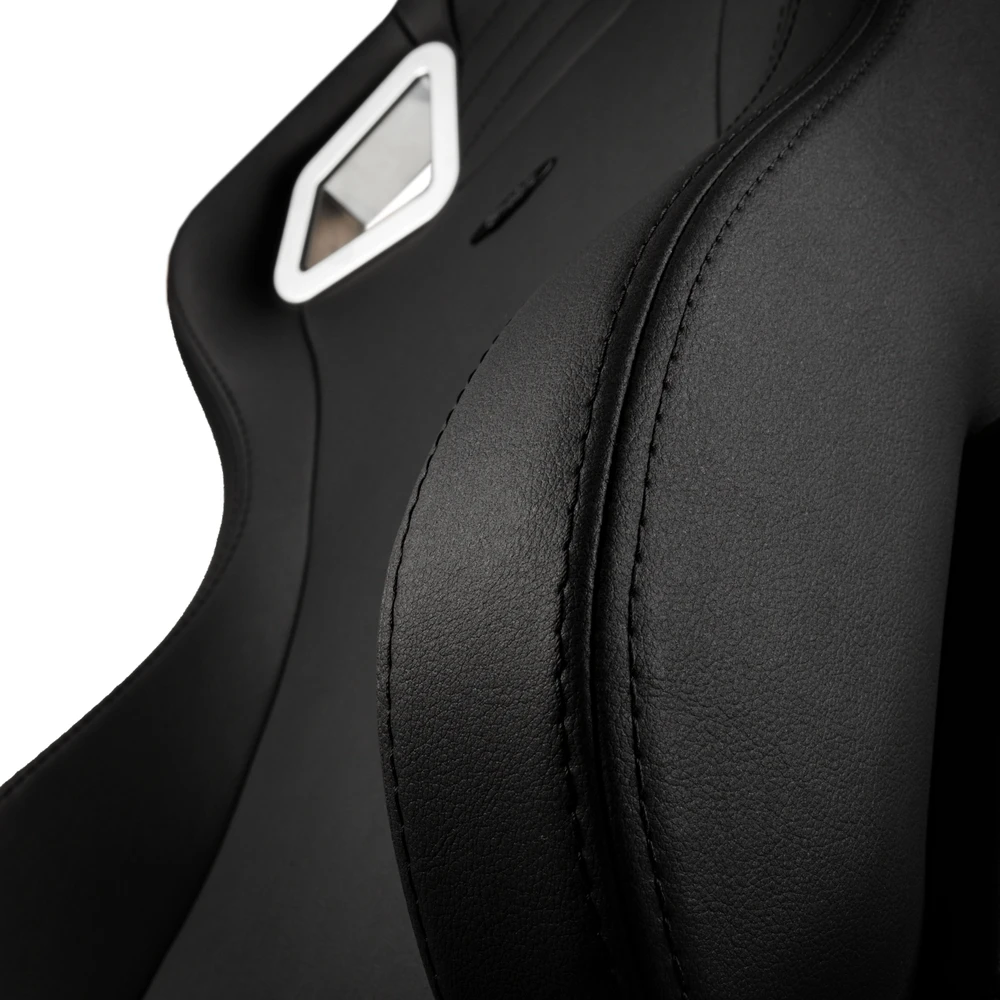 Žaidimų kėdė Noblechairs EPIC Juodas Edition Vinyl/PU hybrid leather Gaming Chair, Juoda