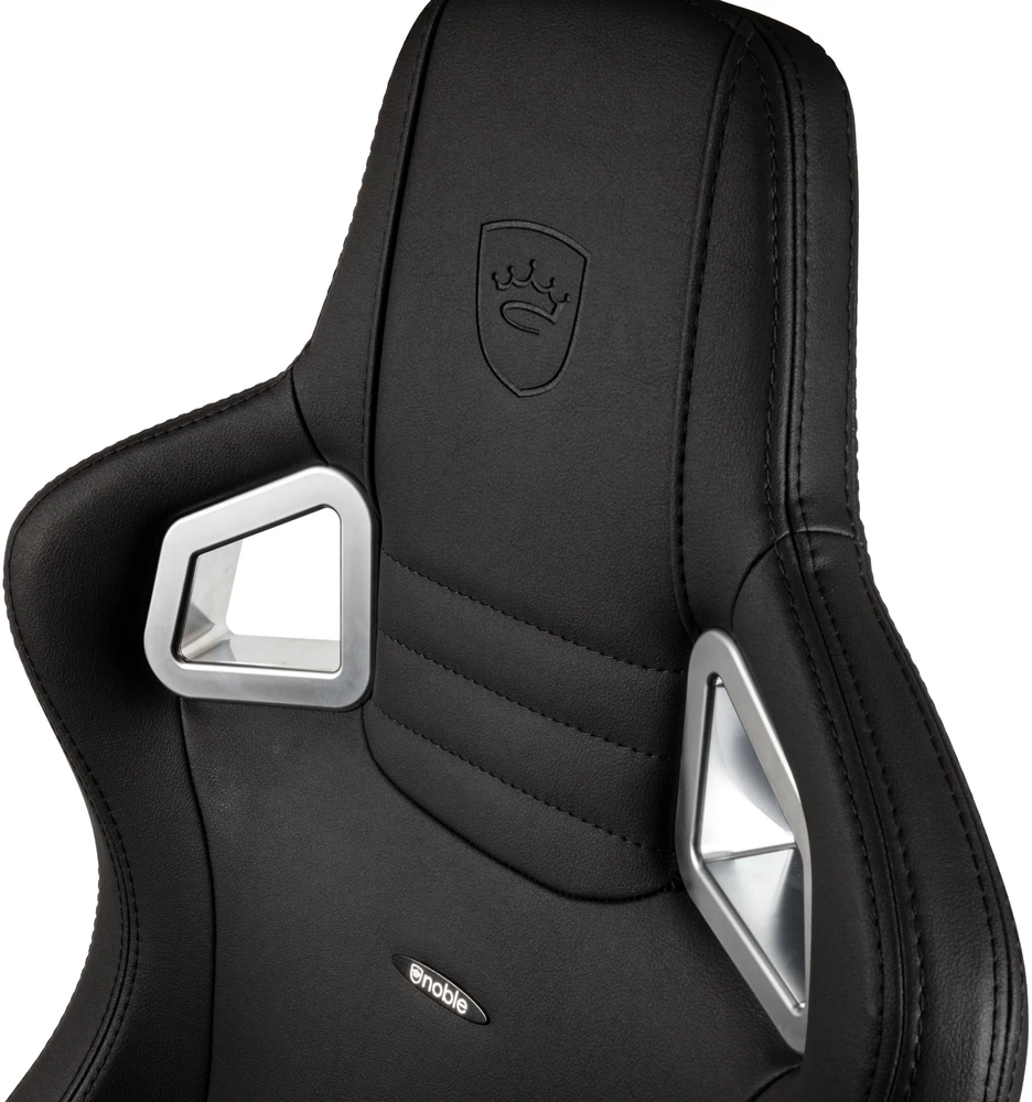Žaidimų kėdė Noblechairs EPIC Juodas Edition Vinyl/PU hybrid leather Gaming Chair, Juoda