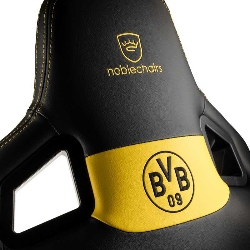 Žaidimų kėdė Noblechairs EPIC Borussia Dortmund Edition PU-Leather Gaming Chair