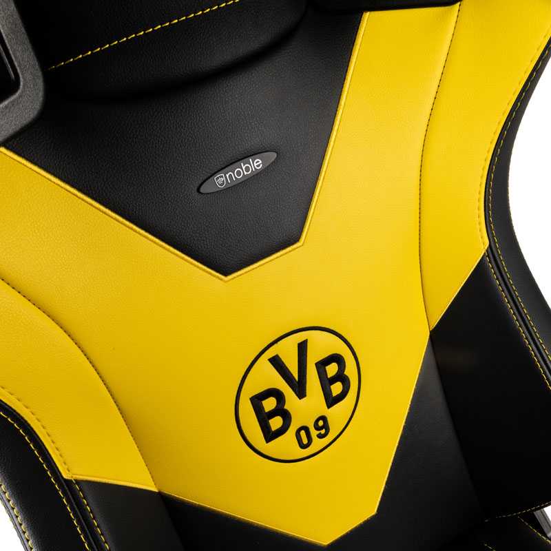 Žaidimų kėdė Noblechairs EPIC Borussia Dortmund Edition PU-Leather Gaming Chair