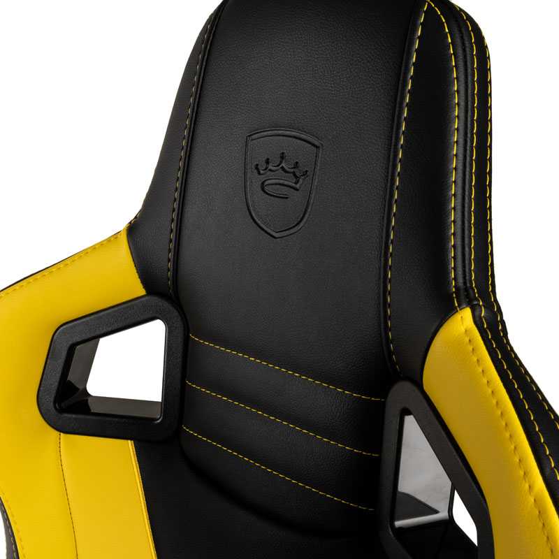 Žaidimų kėdė Noblechairs EPIC Borussia Dortmund Edition PU-Leather Gaming Chair