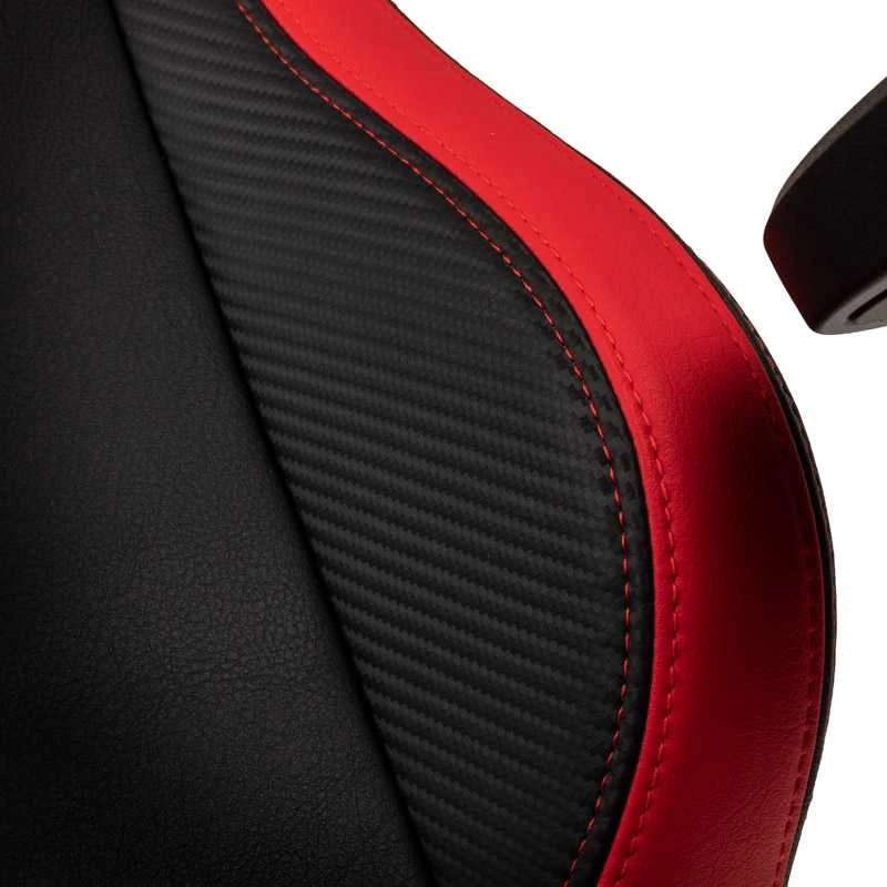 Žaidimų kėdė Noblechairs EPIC Comapct Gaming Chair, Juoda/Carbon/Raudona