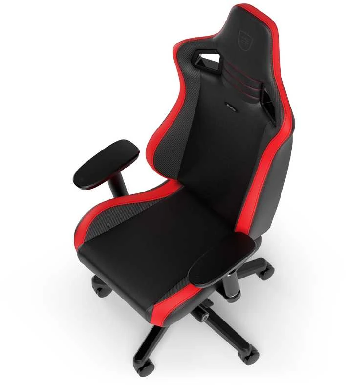 Žaidimų kėdė Noblechairs EPIC Comapct Gaming Chair, Juoda/Carbon/Raudona