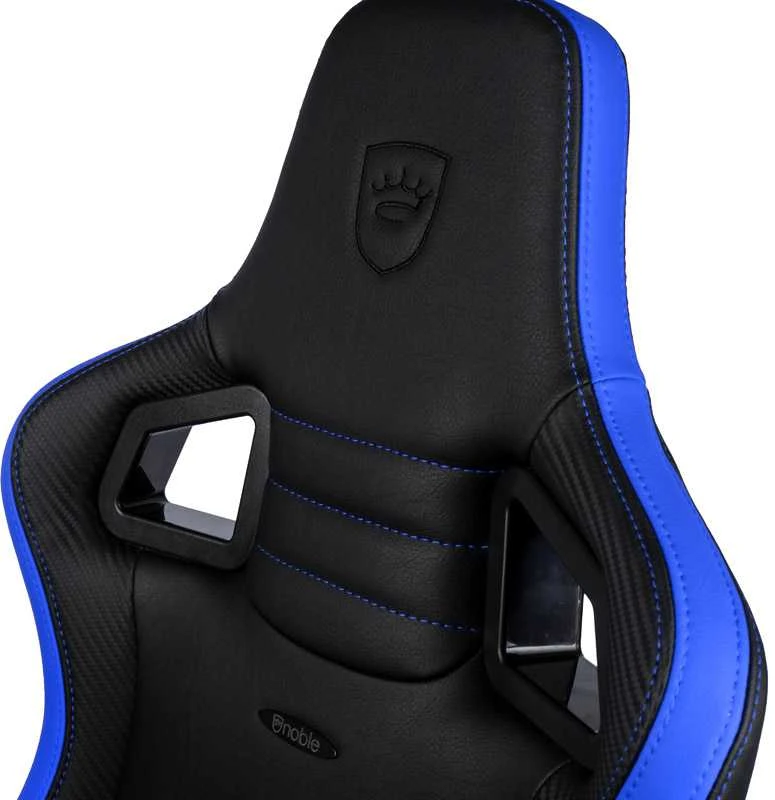 Žaidimų kėdė Noblechairs EPIC Comapct Gaming Chair, Juoda/Carbon/Mėlyna