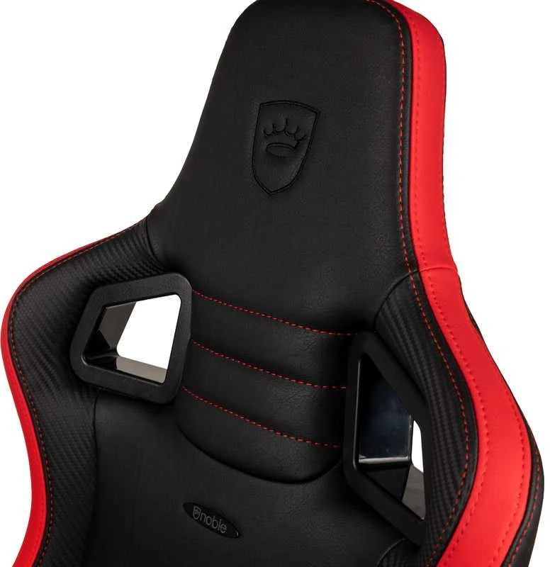 Žaidimų kėdė Noblechairs EPIC Comapct Gaming Chair, Juoda/Carbon/Raudona