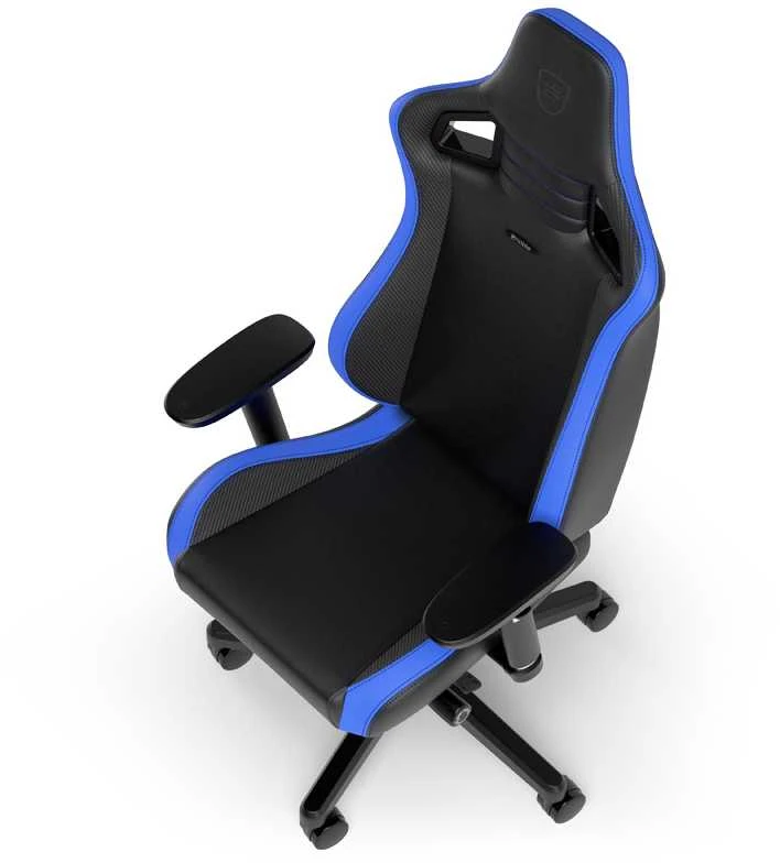 Žaidimų kėdė Noblechairs EPIC Comapct Gaming Chair, Juoda/Carbon/Mėlyna